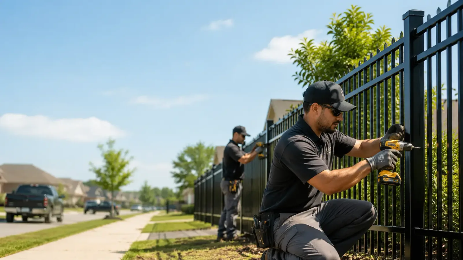 Metal Fence Installation in Clinton, LA